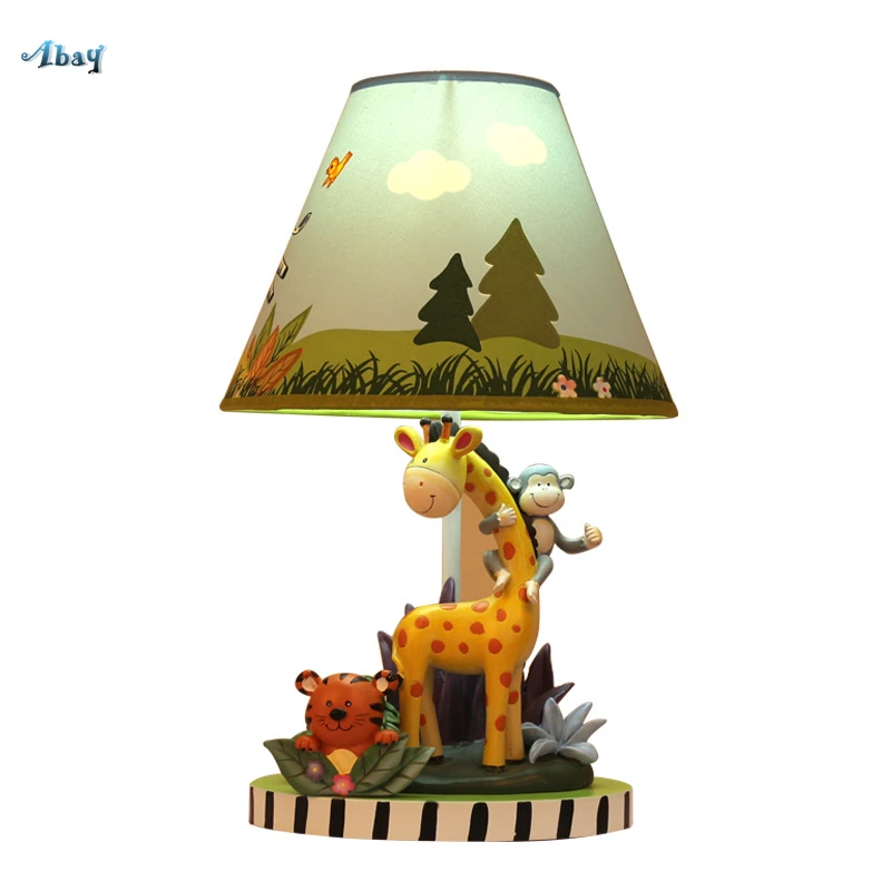 Креативная мультяшная длинная настольная лампа в форме оленя Jin для гостиной, спальни, кабинета, детской комнаты, прикроватная лампа для дома, Deco Led - Цвет абажура: a