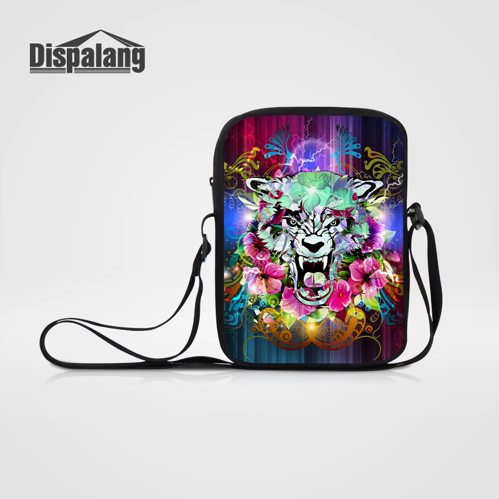 

Dispalang Personalized Animal Expression Men's Shoulder Bag Satchel Women Mini Messenger Bags For School Children Crossbody Flap