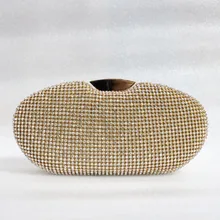 Neue Mode Luxus Tasche Frauen Handtasche Strass Kupplung Oval-form Abendtaschen Frau Geldbörse hochwertigen Hochzeit tasche