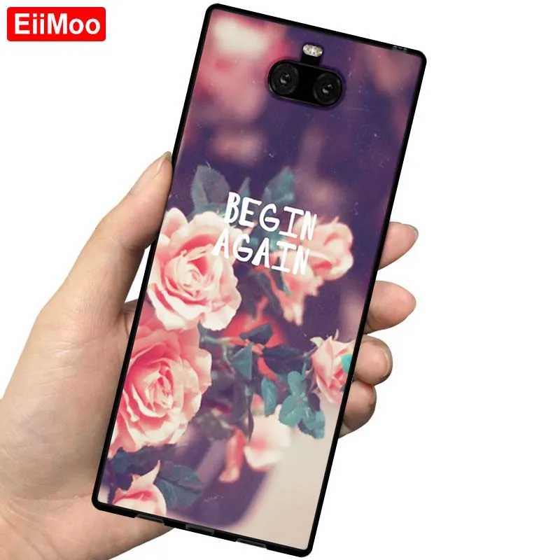 EiiMoo силиконовый чехол-накладка для sony Xperia 10 Plus, матовый тонкий мягкий ТПУ чехол-накладка для sony Xperia 10, чехол-накладка - Цвет: 43