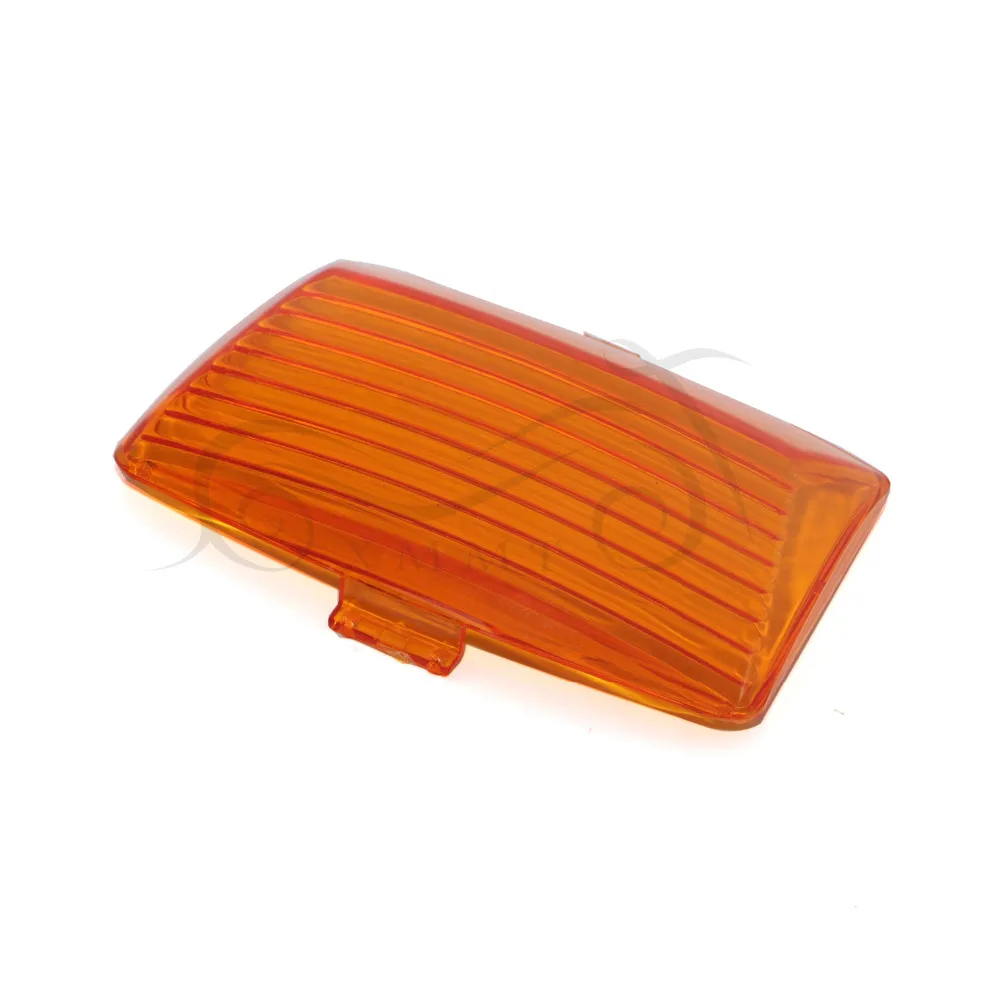 2Pcs Turn Signal Lens Cover Fit for Harley Electra Glide Road King 86-18 Amber