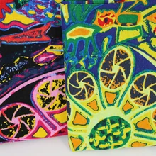 100 см* 140 см хлопок лен принт материал для одежды красный синий Ретро Zakka Лоскутная Ткань Лен