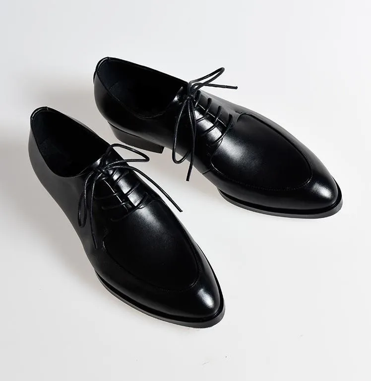 Carrera Dedo Negro De Genuino Pie Vestir Blanco Black Lazo Nuevos Moda white Negocios Traje Los Hombres Del Boda Trabajo Cuero Puntiagudo Zapatos qTw0xz