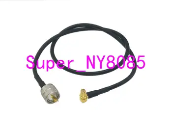 

RG58 UHF PL259 Male Plug to SMA Female Jack Bulkhead Right angle RF Jumper pigtail Cable 6FT~20M