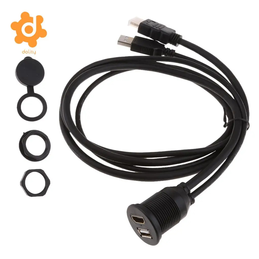1 м (3 фута) USB 3 0 и HDMI папа к Женский Расширение приборной панели кабель для