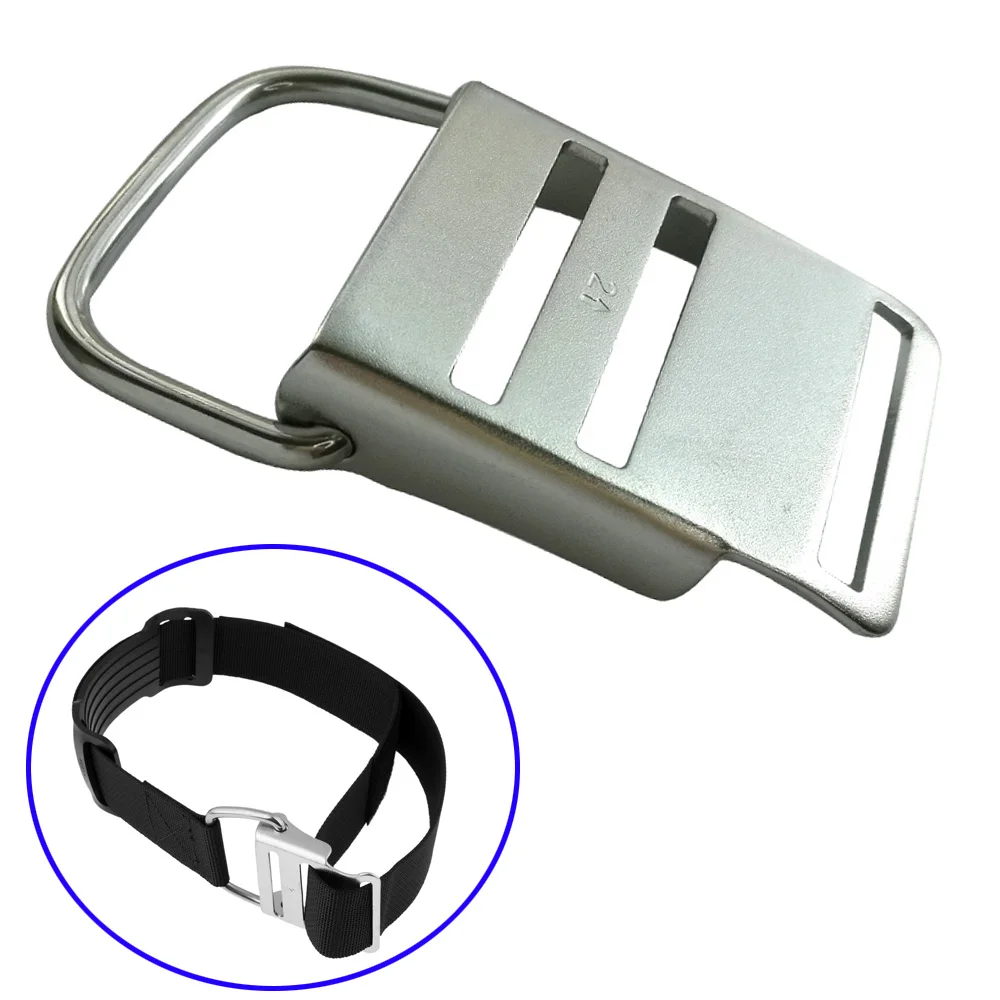 Stainless Steel BCD Tank Strap 2" Cam Buckle Scuba Dive Diving Accessories 