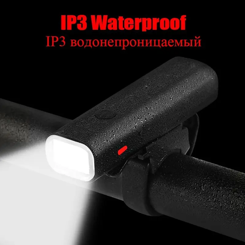 

JAEHEV Usb Rechargeable Bicycle light Front Handlebar Cycling Led Lights Battery Flashlight Torch Headlight bike Accessories