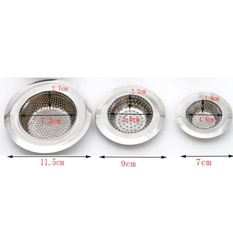 Кухонная раковина из нержавеющей стали фильтр сток в полу, канализация слив волос дуршлаги и сито фильтра Ванная комната раковина 7/9/11 см