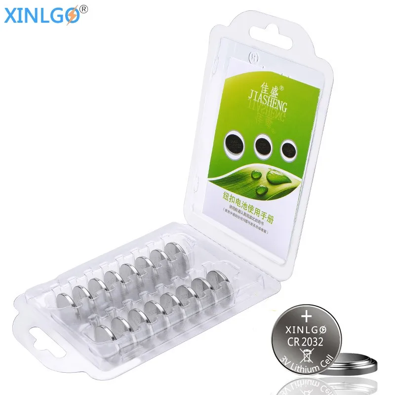 

16PCS CR2032 3v lithium battery DL2032 ECR2032 KCR2032 5004LC CR 2032 Button Cell Coin batteries For car key Pedometer LED Light