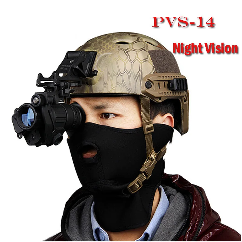 Tactical PVS-14 Night Vision Scope Device Digital Monocular & Weapon Sight