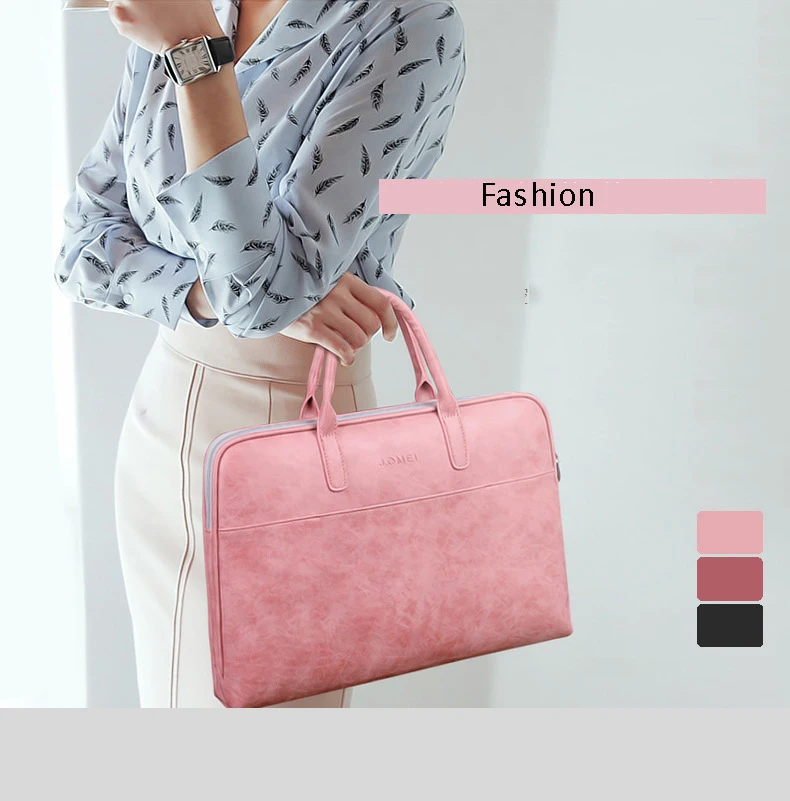 13 14 15.6 Inch Waterproof PU handbag for MacBook Lenovo Dell HP Asus Women Men Computer Bag 15.6 Notebook Sleeve Cover Case (3)