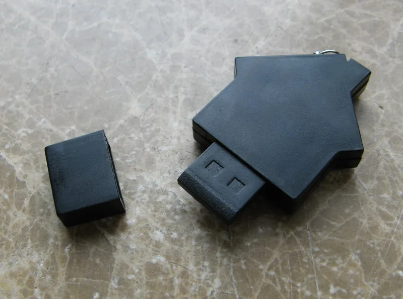 5 шт. нет печати USB2.0 Mini House Емкость Достаточно U диск USB флэш-накопитель дом карта памяти