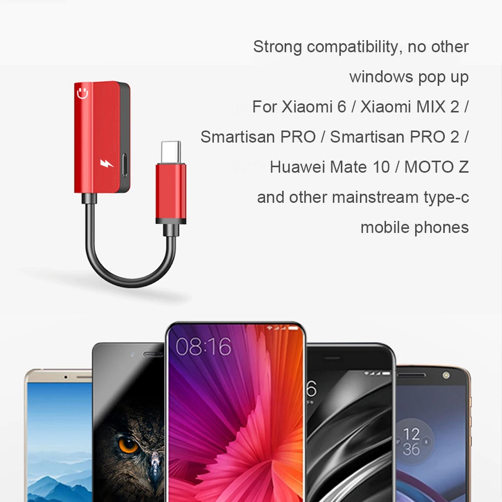 Cherie 2 в 1 USB-C до 3,5 мм аудио адаптер для huawei Xiaomi samsung type C кабель Jack наушники AUX конвертер зарядное устройство