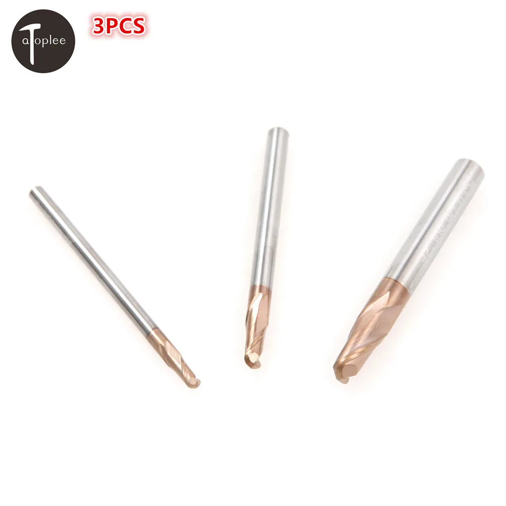 1pc Tungsten VHM Tapered Ball Nose Frees Frezen Cnc Taper Ball Nose Endmill for Hout Metaal Frees (Color : R1X15XD4X50