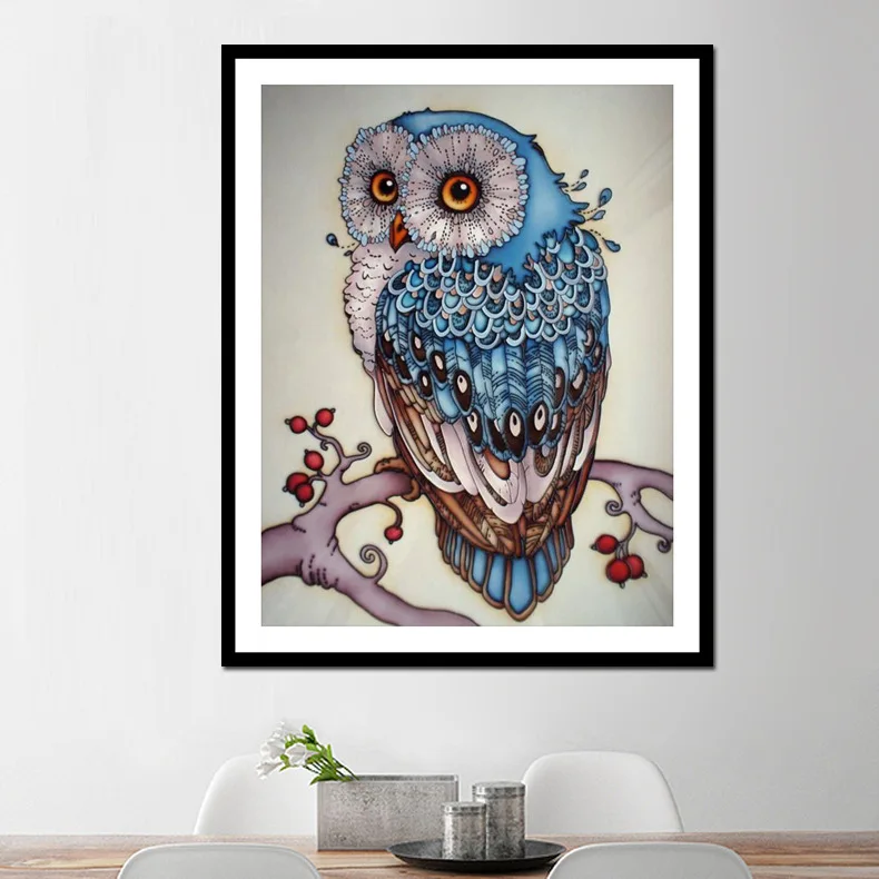 

20x15cm Owl 5D,DIY,Embroidery,Diamond Painting,Full,Square,Home Decor,Wall Painting,,Arts,Crafts&Sewing Needlework