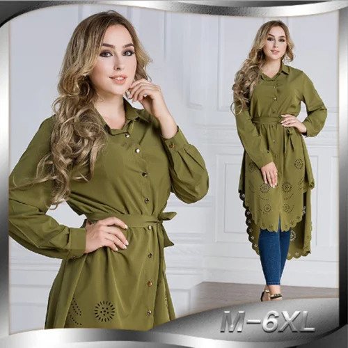 

Muslim Women Blouse Tops Shirt Dress Abaya Robe Hollow Out Loose Tunic Jubah Plus Size Ramadan Malaysia Kaftan Islamic Clothing