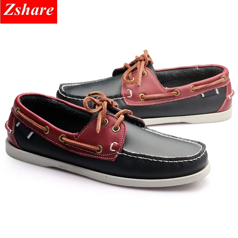 Genuine Leather Men Boat Shoes Luxury brand Design Hand Sewing Slip-On Mens Loafers Casual Driving Moccasins Business Men Shoes Genuine Leather Men Boat Shoes Luxury brand Design Hand Sewing Slip-On Mens Loafers Casual Driving Moccasins Business Men Shoes