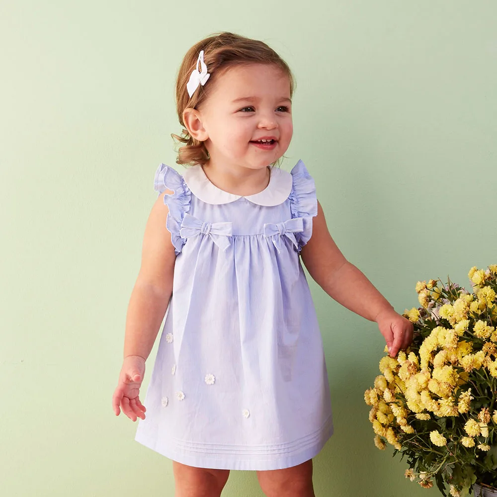 DB5057 davebella summer girls fancy dress princess baby girls boutique clothes girls cute dress smocked baby dresses