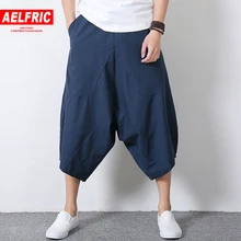 AELFRIC плюс Размеры белье китайский Стиль Тай Чи Кендо айкидо и рисунком «кунг-фу» Спортивная Для мужчин летние штаны для повседневной носки уличная мужские джоггеры TR16