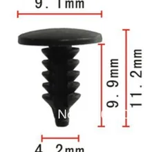 100 шт. крепежные зажимы панель управления отделка фиксатор чехол для Chevrolet 91652-sz3-003 1995-на
