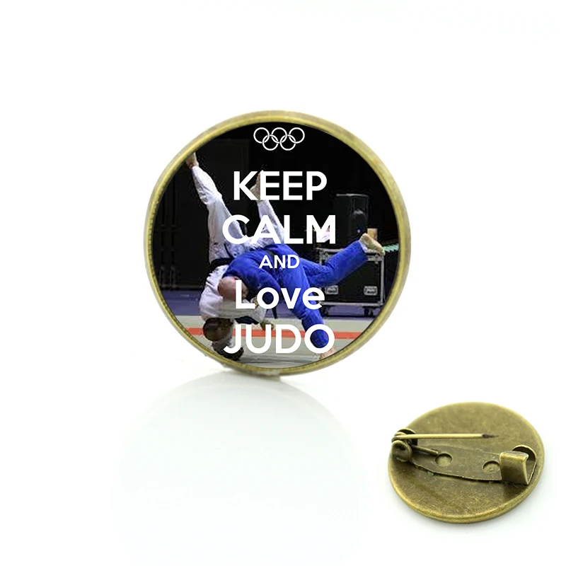 Бренд TAFREE 2017 трендовые спортивные Броши с надписью I Love Judo булавки для мужчин и