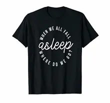 Billie Eilish When We All Fall Asleep Where Do We Go? Black T-Shirt For Fans Short Sleeve Men T shirt Tops Summer why do men fall asleep after sex