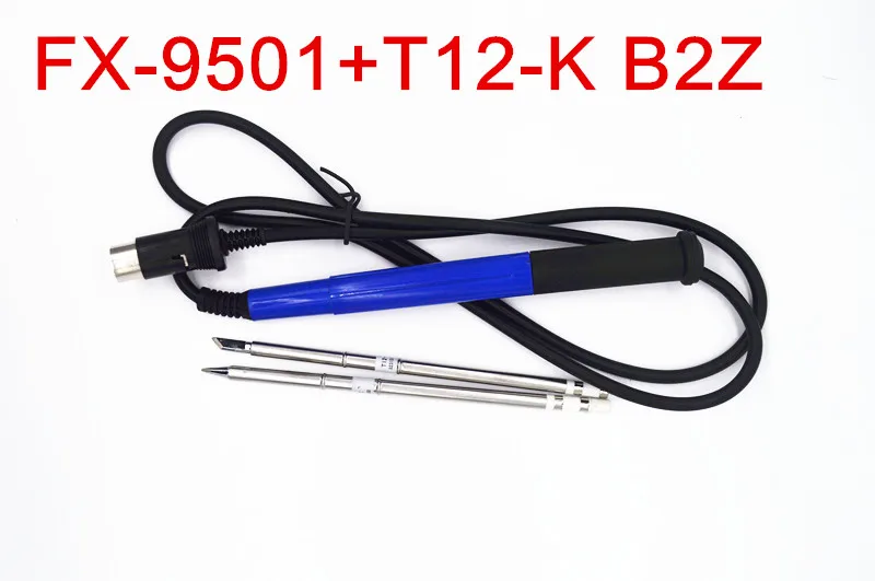 NOVFIX 2pcs T12 Tips with 9501 Handle For Hakko FX951 950 Soldering Station Electric Welding tools soldering