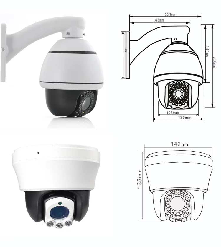 HD 2.0MP AHD CCTV POE IP PTZ Скорость купол Камера помещения и под открытым небом панорамирования/наклона 10X зум ночное видение AHD PTZ камера системы безопасности RS485