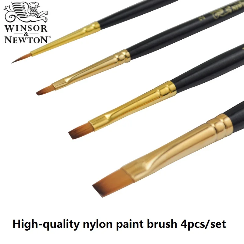 WINSOR& NEWTON нейлоновые Краски кисти акварель гуашь акриловая Краски кисти товары для рисования 4 шт./компл. или 6 шт./компл