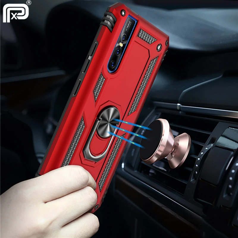 

For VIVO V15 Pro Y17 Nex S Case Sergeant Armor Ring Holder Shockproof Back Cover For VIVO V15 Nex Standard Case Fundas