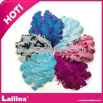 

wholesale nagorie curly colorful feather pads