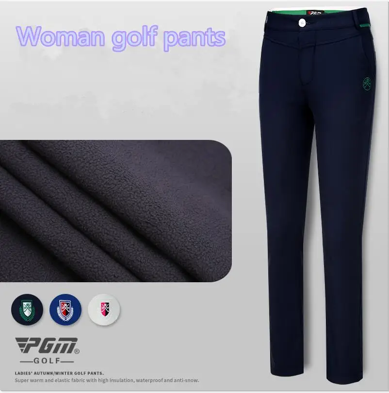 Calças para golfe femininas pgm, outono e