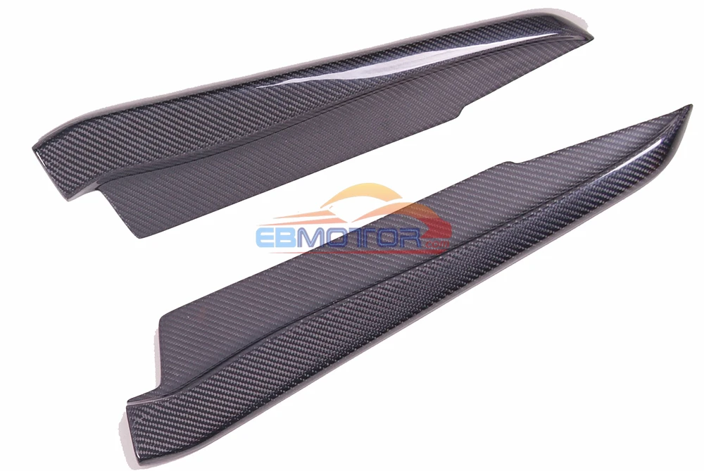 ebmotor-com Real Carbon fiber Rear Bumper Side Splitter Spoiler EXTENSIONS 1pair for BMW E92 E93 2D M3 Model 08-13  1
