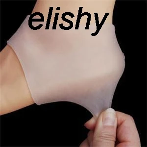 Velishy New Silicone Comfortable Shoes Practical Gel Heel Inserts Moisturising Heel Protectors for Foot Care 1Pair