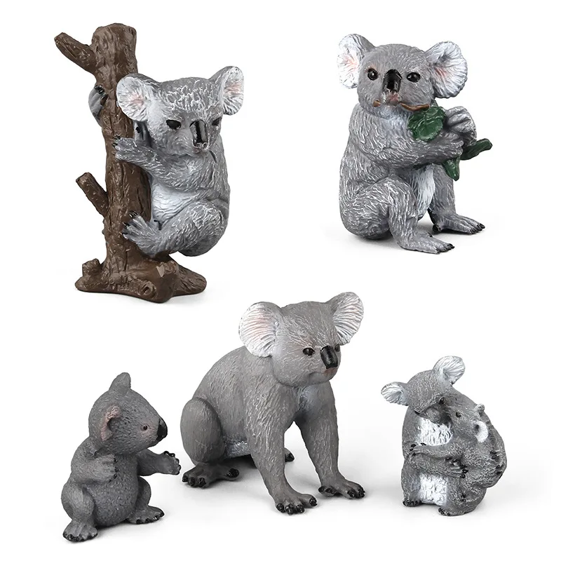 Фигурку игрушки для детей ПВХ коала модель диких животных ненастоящее животное игрушка для детей Образование обучающие игрушки