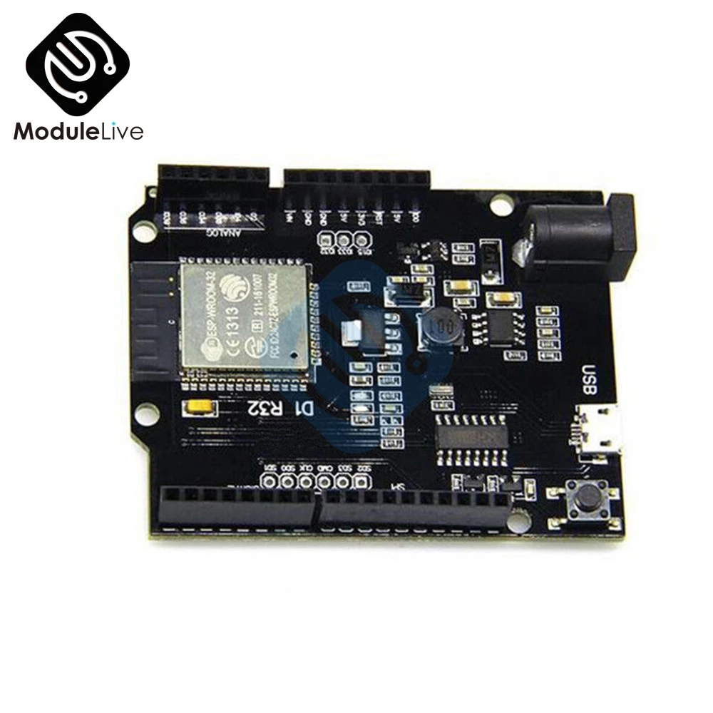 1 шт. Wemos D1 MINI ESP32 WiFi+ Bluetooth макетная плата 4MB Flash UNO D1 R32 для Arduino