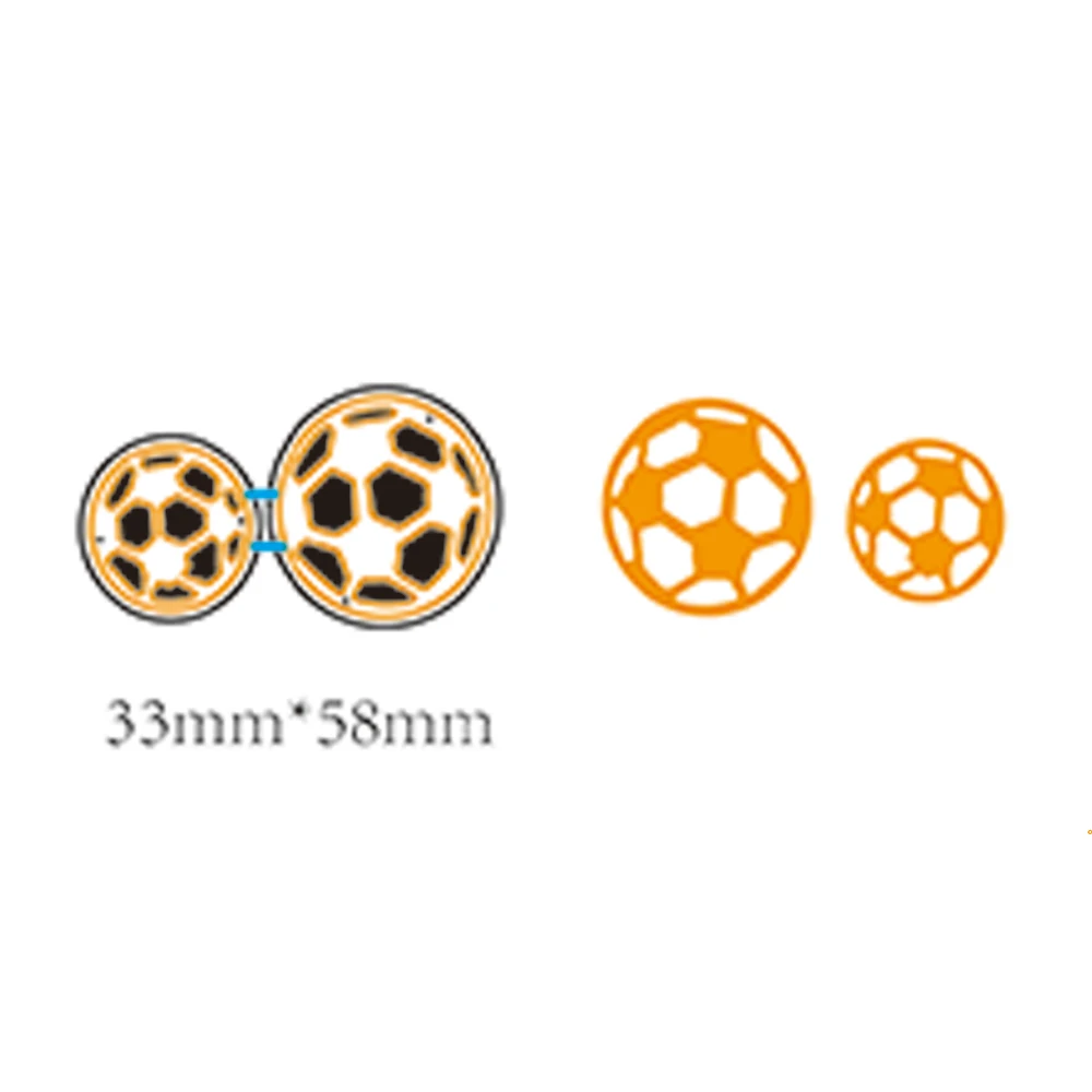 

2019 sport Football Stencil Metal Steel Cutting Dies DIY Scrapbooking Album Photo Card Making Handcrafs Embossing Dies