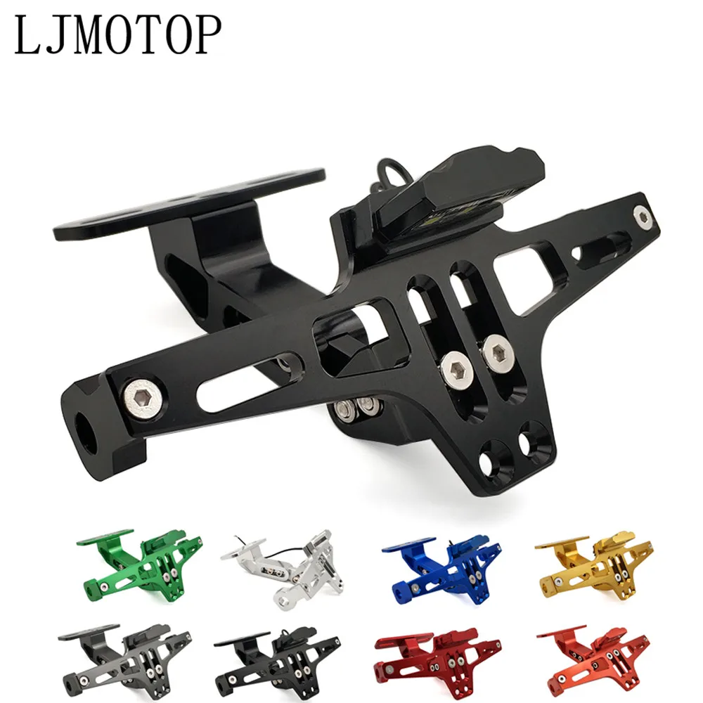 

CNC Motorcycle License Plate Frame Holder Bracket & LED For Suzuki GSXR GSX-R 600 750 1000 K1 K2 K3 K4 K5 K6 K7 K8 K9 Accessorie