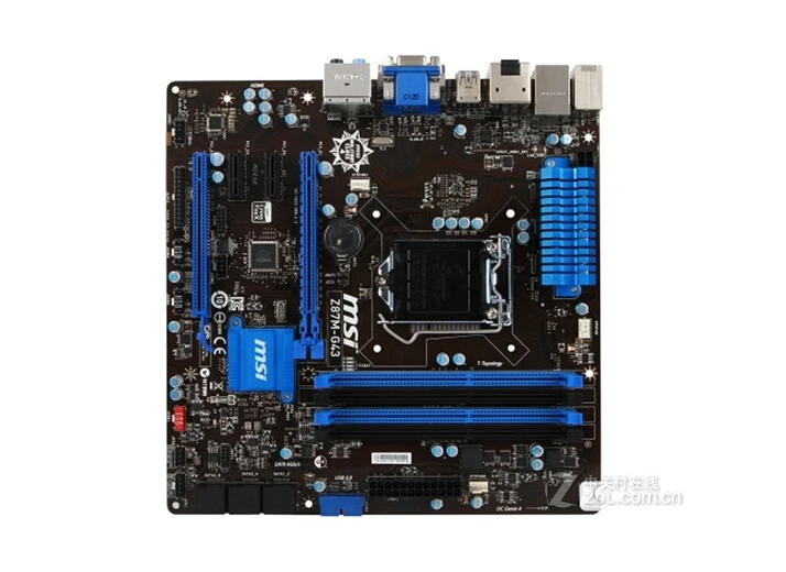  original motherboard for MSI Z87M-G43 LGA 1150 DDR3 for i3 i5 i7 cpu 64GB Z87 Desktop motherboard F