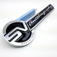 1PCS Metal Alloy SV Autobiography Car Sticker Badge Decal Emblem For RANGE ROVER