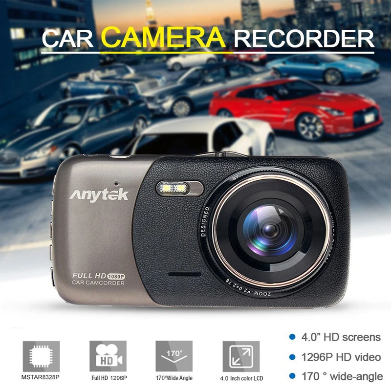 

Original Anytek B50 2K 4.0" Dash Camera Car DVR with Mstar chip support G sensor/WRD/Motion Detection 1080P Full HD Car Recorder