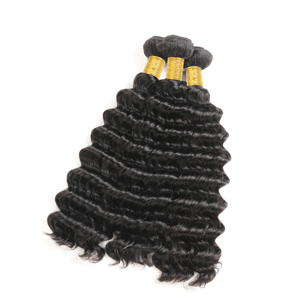 Deep Wave Hair Bundles Deals 8-30 inch Natural Color Brazilian Human Hair Weave Bundles 4PCS Non-Remy Hair Extension SOKU Deep Wave Hair Bundles Deals 8-30 inch Natural Color Brazilian Human Hair Weave Bundles 4PCS Non-Remy Hair Extension SOKU