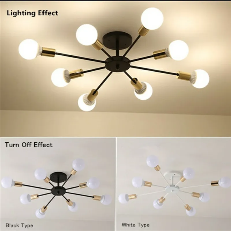 Billige Sterne wünschen Moderne LED Decke Kronleuchter Beleuchtung für Wohnzimmer Schlafzimmer home 4 6 8 10 kopf e27 Leuchten