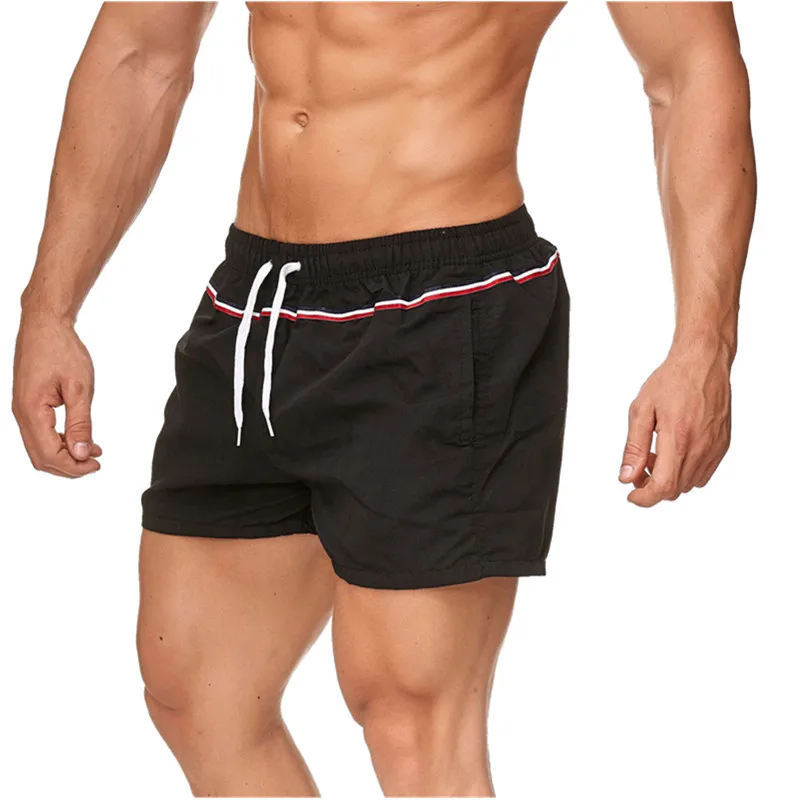 Hot Product Summer casual shorts men striped men's sportswear shorts jogging pants breathable pants board shorts man drop shipping