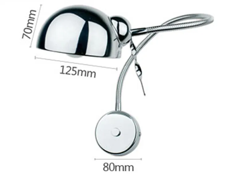 Free-shipping-chrome-wall-lamp-bedside-Modern-wall-sconce-flexible-wall-light-reading-lighting-bedroom-lamp (1)