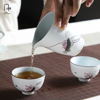 Chinese Style Delicate Handmade 200ml Handmade Fair Divided Cup Drinkware Tea Ware Kung Fu Tea Set Serving Cup mid-year