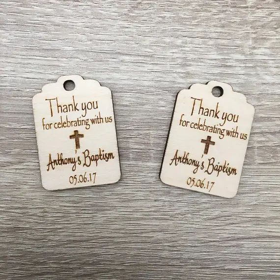 Personalised Christening Thank You Tags