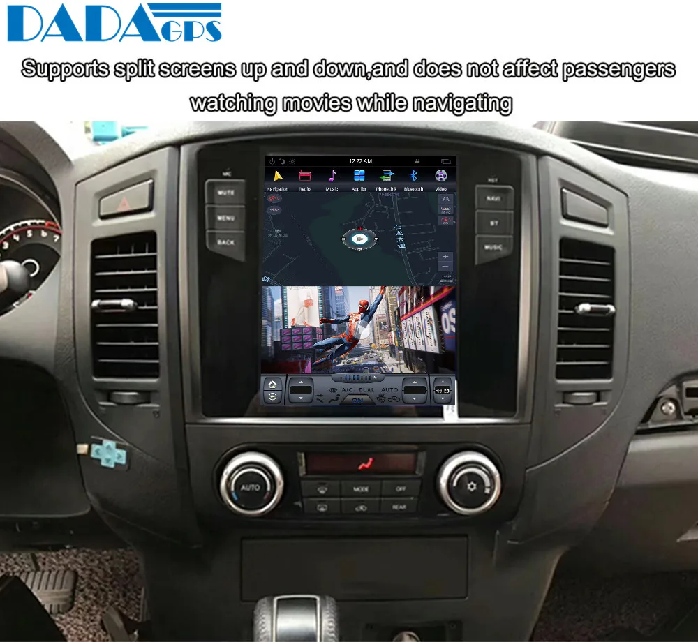 Perfect 10.4" Tesla style Android 7.1 Car Radio Player For MITSUBISHI PAJERO V97 V93 Shogun Montero 2006+ GPS Map Navigation no dvd 10