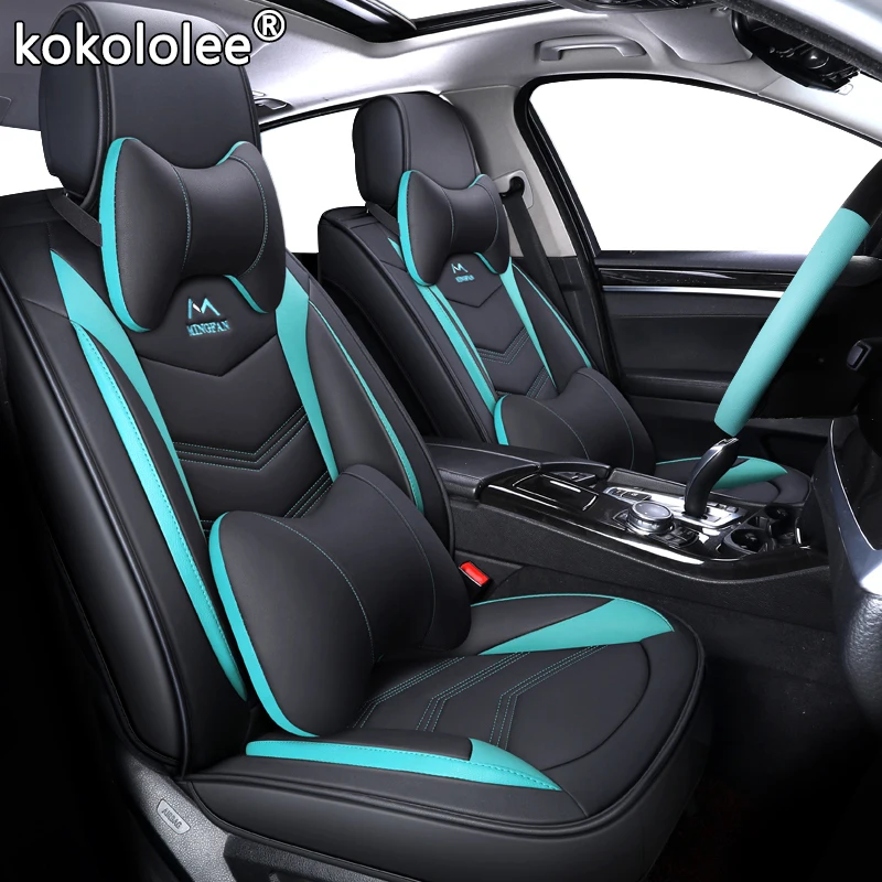 Передний+ задний) Роскошный кожаный чехол для сиденья автомобиля 4 сезона для toyota RAV4-2013 CH-R COROLLA E120 E130 автомобильный Стайлинг