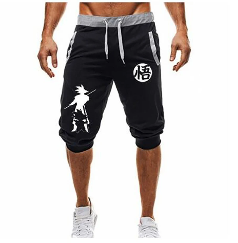 

Hot-Selling Summer New Man's Shorts Casual Shorts Fashion Dragon Ball Goku print Sweatpants Fitness Short Jogger M-3XL